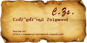 Czégényi Zsigmond névjegykártya